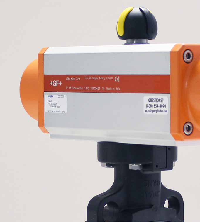 Pneum Act Butterfly valve Wafer Type 240 F/Close w/o MO ABS/EPDM