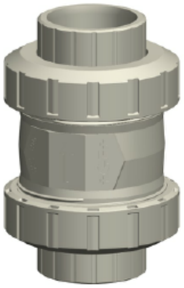 561 Cone Check Valve Socket Fusion, PP-H/FKM